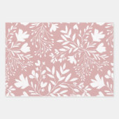 Floral Meadow Dreams Botanical Silhouettes ラッピングペーパーシート (正面2)