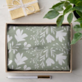 Floral Meadow Dreams Botanical Silhouettes sage 薄葉紙 (ギフト)