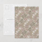 Floral Meadow Dreams Wildflower Botanical Art ポストカード (正面/裏面)