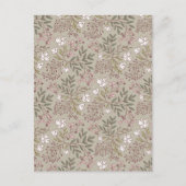 Floral Meadow Dreams Wildflower Botanical Art ポストカード (正面)