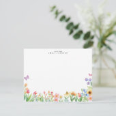 Floral Meadow Note Card 招待状 (スタンド正面)