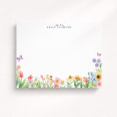 Floral Meadow Note Card 招待状