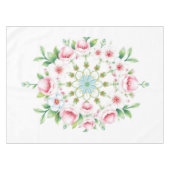 Floral Medallion Pastel Easter Tablecloth テーブルクロス (正面(横))