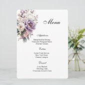 Floral Menu Card メニュー (スタンド正面)