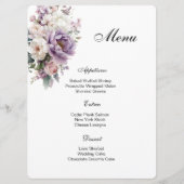 Floral Menu Card メニュー (正面)