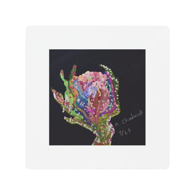 Floral Metal Wall Art メタルプリント (正面)