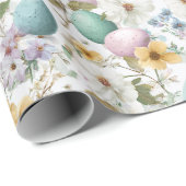Floral Minimalist Eggs | Easter Wrapping Paper ラッピングペーパー (ロールコーナー)