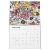 Floral mix Calendar カレンダー (1月 2026)