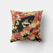 Floral Mix Kimono Pattern クッション (裏面)