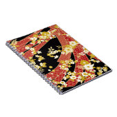 Floral Mix Kimono Pattern ノートブック (右側)