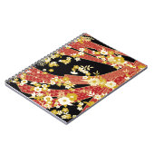 Floral Mix Kimono Pattern ノートブック (左側)