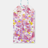 Floral, mixed petals prinf Small Gift Bag ギフトタグ (裏面)