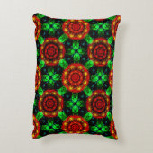 Floral Modern Boho Elegant Abstract Pattern #504 アクセントクッション (裏面(縦))