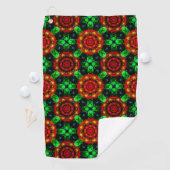 Floral Modern Boho Elegant Abstract Pattern #504 ゴルフタオル (インサイチュ)