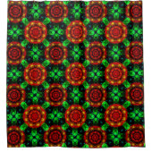 Floral Modern Boho Elegant Abstract Pattern #504 シャワーカーテン (正面)