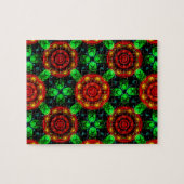 Floral Modern Boho Elegant Abstract Pattern #504 ジグソーパズル (横)