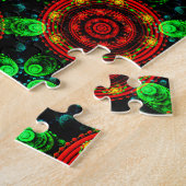 Floral Modern Boho Elegant Abstract Pattern #504 ジグソーパズル (側面)