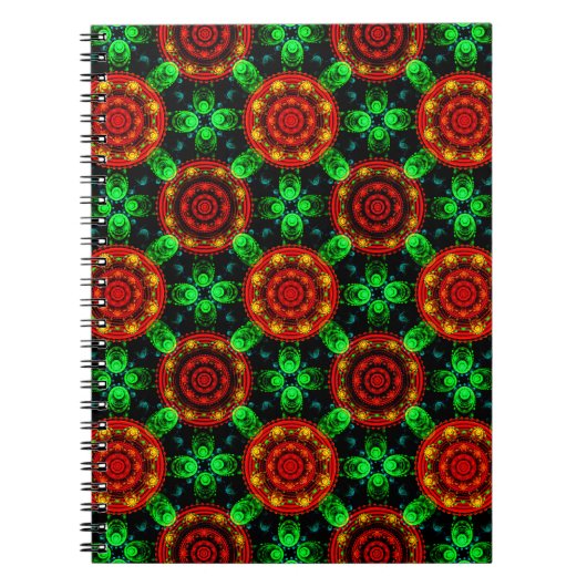 Floral Modern Boho Elegant Abstract Pattern #504 ノートブック (正面)