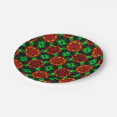 Floral Modern Boho Elegant Abstract Pattern #504 ペーパープレート (アングル)