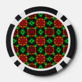 Floral Modern Boho Elegant Abstract Pattern #504 ポーカーチップ (裏面)