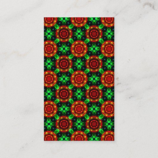 Floral Modern Boho Elegant Abstract Pattern #504 名刺 (正面)