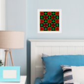 Floral Modern Boho Elegant Abstract Pattern #504 箔ポスター (インサイチュ (寝室))