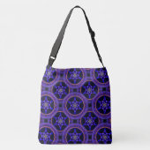 Floral Modern Boho Elegant Abstract Pattern #505 クロスボディバッグ (裏面)