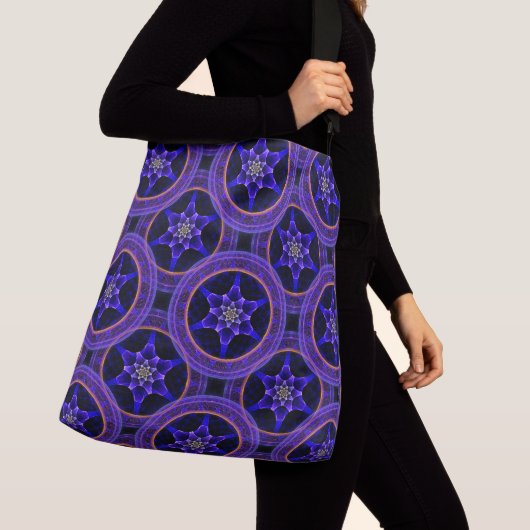 Floral Modern Boho Elegant Abstract Pattern #505 クロスボディバッグ (クローズアップ)