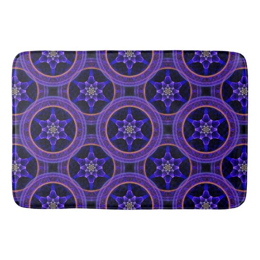 Floral Modern Boho Elegant Abstract Pattern #505 バスマット (正面)