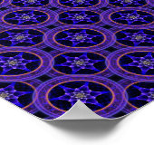 Floral Modern Boho Elegant Abstract Pattern #505 ポスター (角)