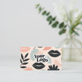 Floral Modern Business Card – Qr code  名刺 (スタンド正面)