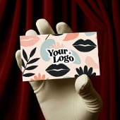 Floral Modern Business Card – Qr code  名刺