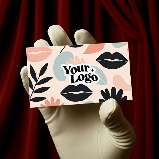 Floral Modern Business Card – Qr code  名刺