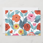 Floral Modern Mother’s Day Custom Photo Collage シーズンカード (裏面)