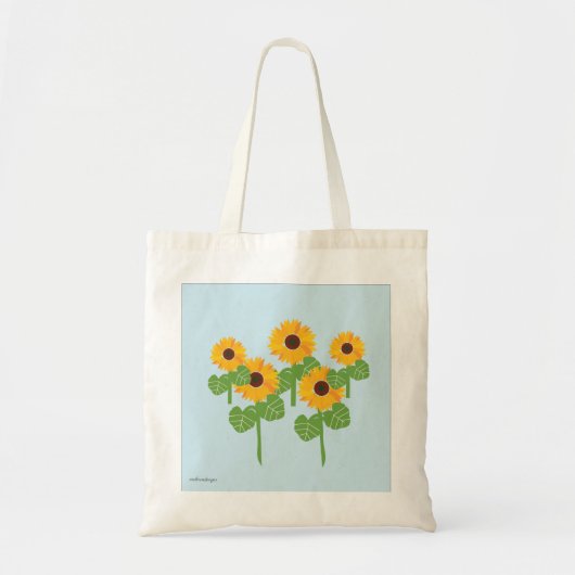 Floral modern watercolor girly elegant totebag トートバッグ (正面)