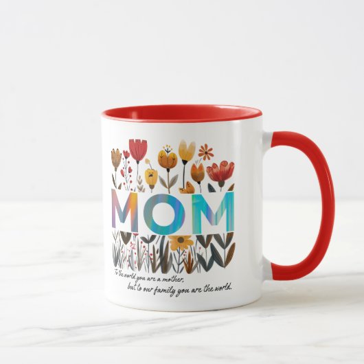 Floral MOM mug マグカップ (右)