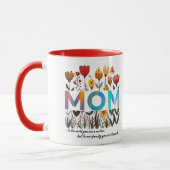 Floral MOM mug マグカップ (左)