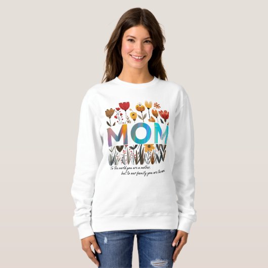 Floral MOM Sweatshirt スウェットシャツ (正面フル)