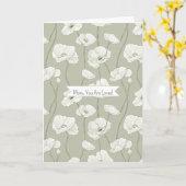 Floral Mom, You Are Loved カード (黄色い花)