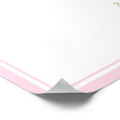 Floral Monogram Crest Wedding Backdrop Tapestry ポスター (角)