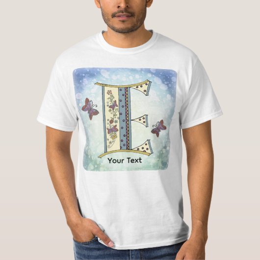floral Monogram E t-shirt Tシャツ (正面)