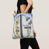 floral Monogram G トートバッグ (クローズアップ)