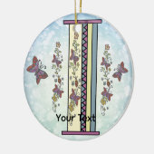 floral Monogram I セラミックオーナメント (左)