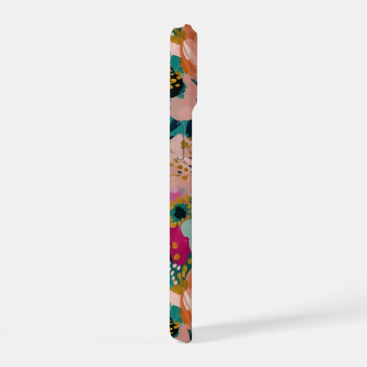 Floral Monogram iPhone 15ケース (右側面)