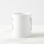 Floral Monogram – Letter N コーヒーマグカップ (中央)