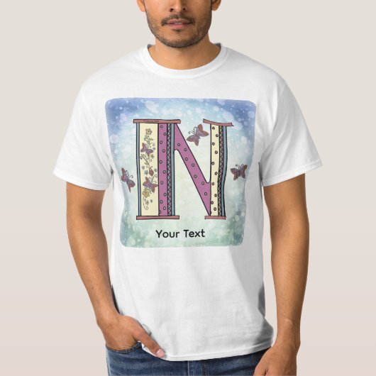 floral Monogram N t-shirt Tシャツ (正面)