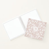 Floral Monogram Notebook Journal ノートブック (内部)