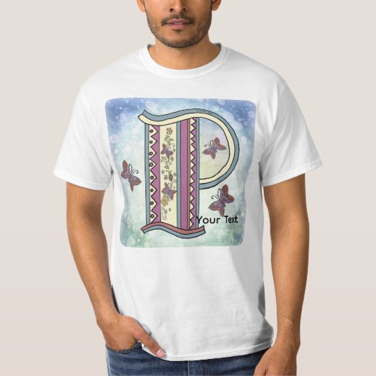 floral Monogram P t-shirt Tシャツ (正面)