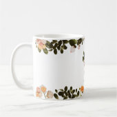 Floral Monogram 'S' Initial Mug コーヒーマグカップ (左)
