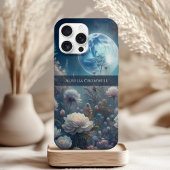 Floral Moon Magic Design withc Custom Name Case-Mate iPhoneケース